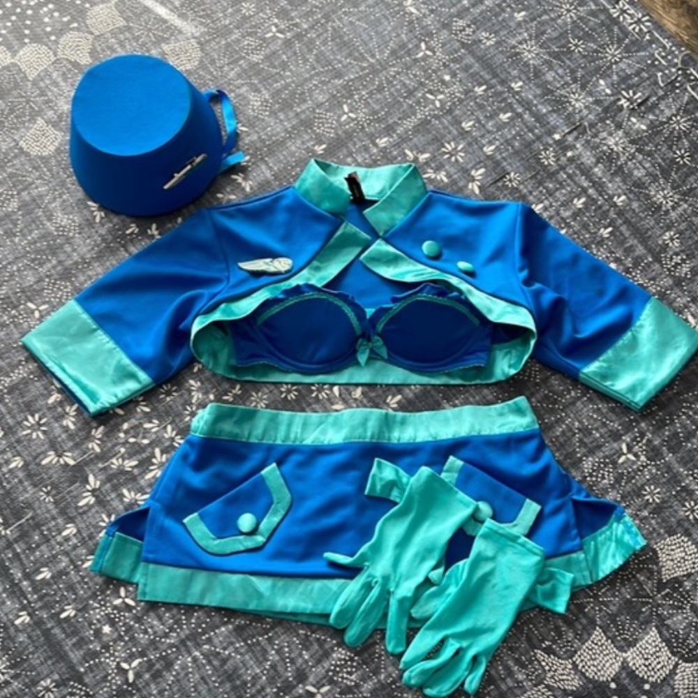 Rare Retro Victoria’s Secret Come Fly with Me Flight Attendant Costume XS/Small